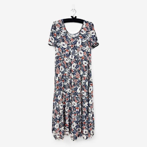 NATURAL LIFE Dresses & Skirts - Natural Life Lucia Hibiscus Maxi‎ Dress Size M Floral Tiered Boho